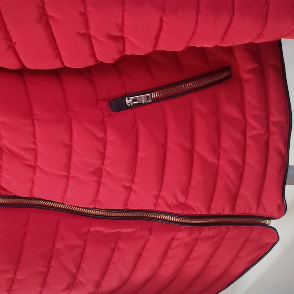 Zara Red Puffer Jacket - Picture 9 of 16